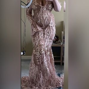 Long Sequin Prom dress